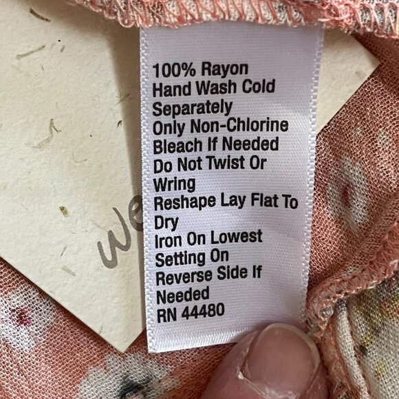 Wonderly Curvy Floral Kimono Cardigan Duster 0X/1X‎ Pink Cream Spring Fling Boho - Picture 8 of 9